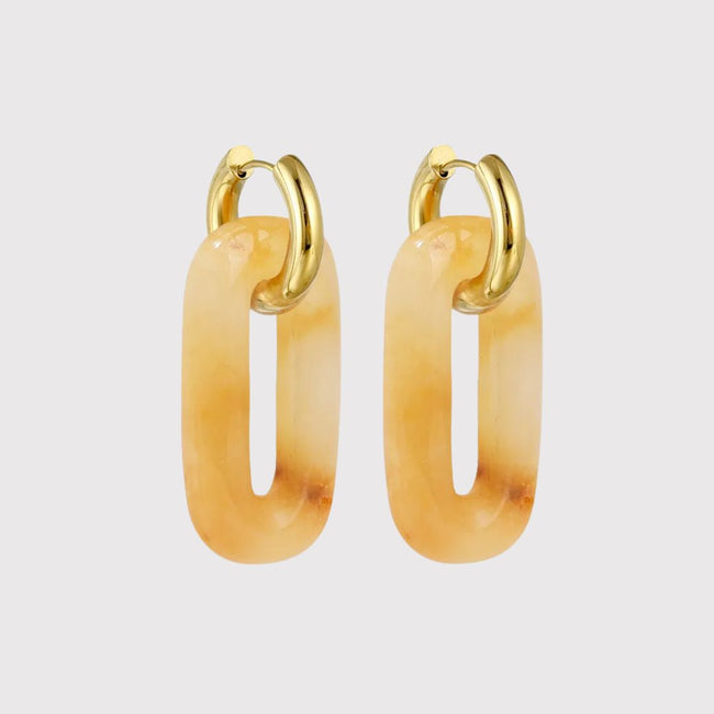 Arete Mini Zero Ágata Amarilla