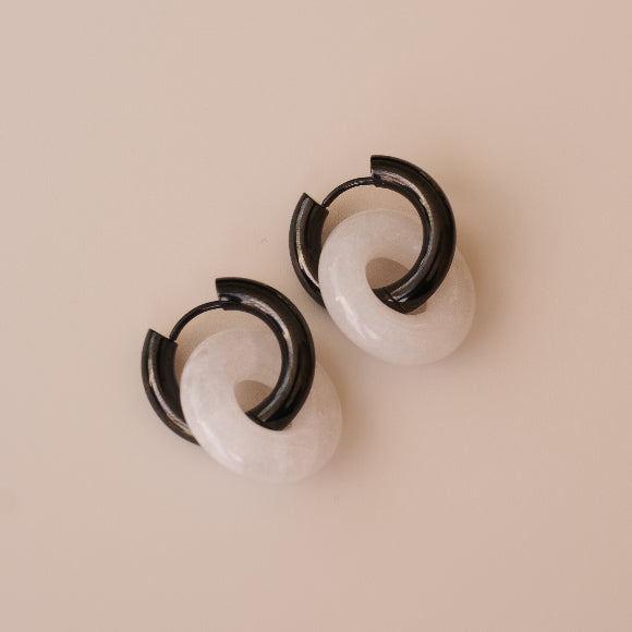 Arete Cuarzo Blanco Big