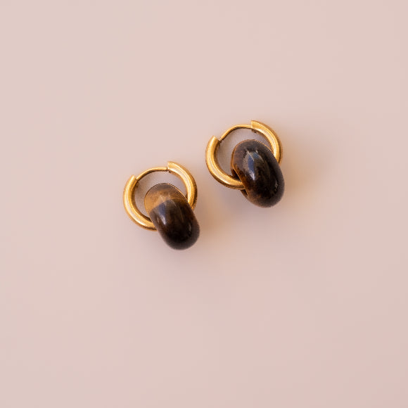 Arete Ojo de Tigre Medi