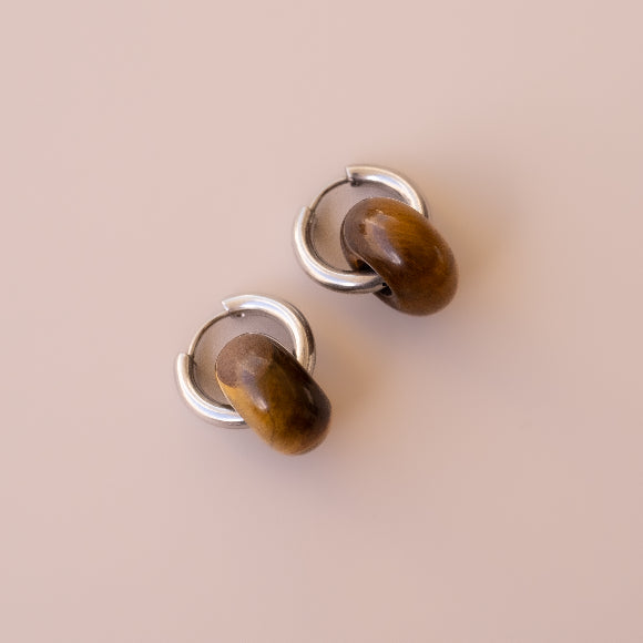 Arete Ojo de Tigre Medi