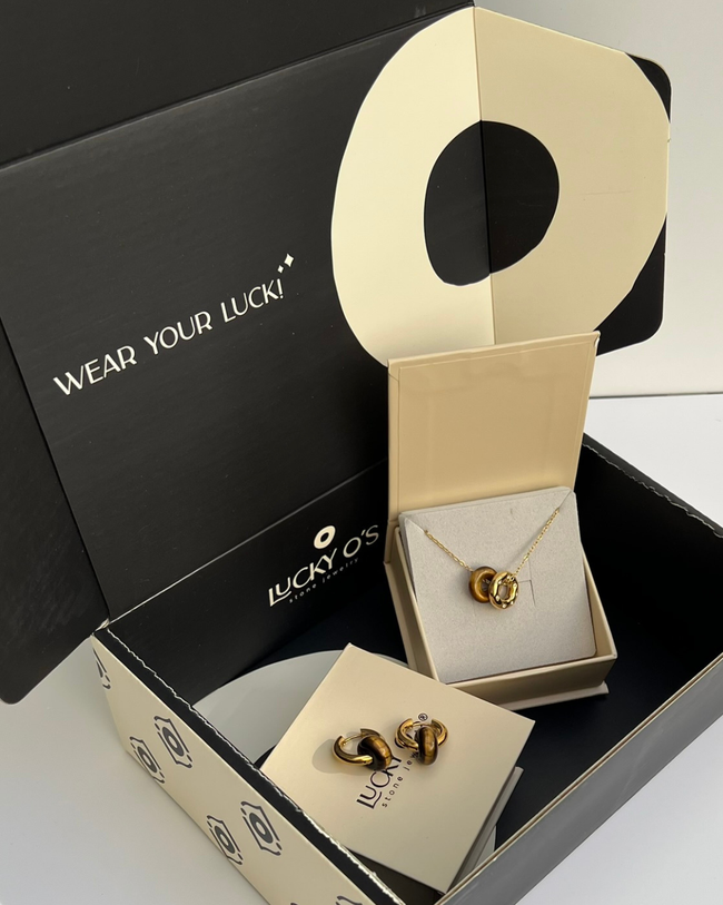 KIT BEST SELLER: Collar Malú + aretes de cuarzo medi