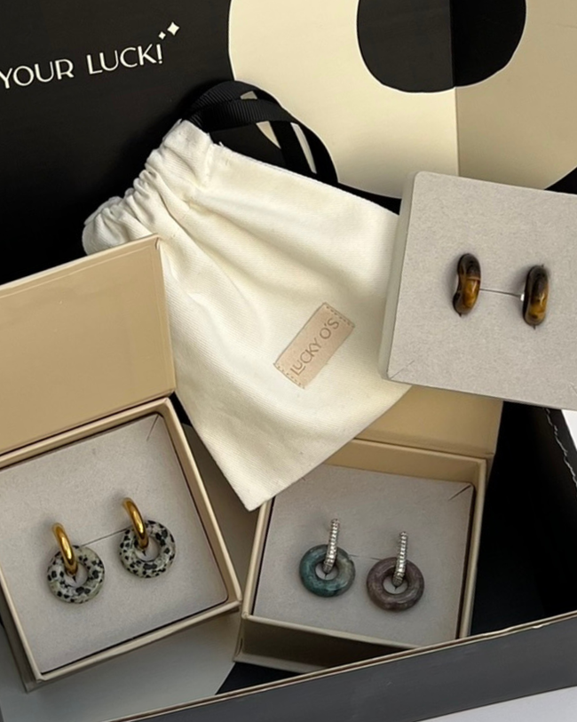 KIT BIG ESSENTIALS: 3 pares de piedras big + 2 pares de argollas