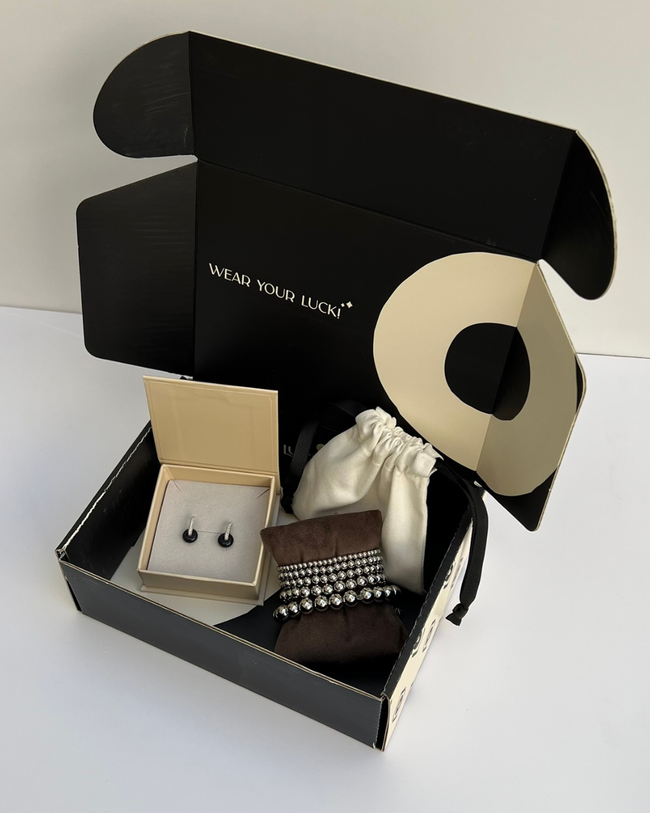 KIT SET PULSERAS + ARETES MINI DE CUARZO