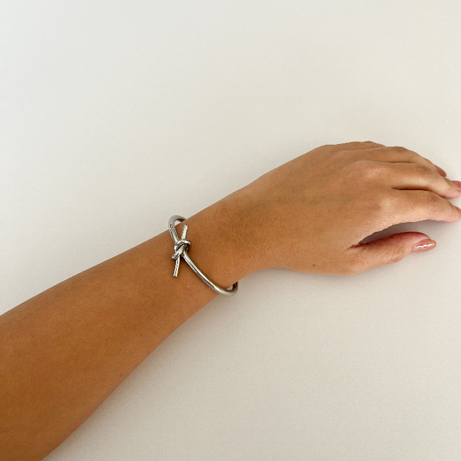 Pulsera Nudo Mini Plata