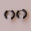 Arete Cuarzo Rosa Big