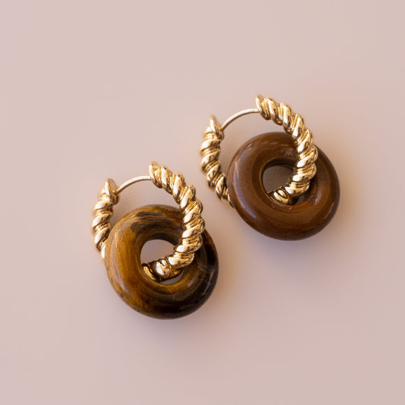 Arete Ojo de Tigre Big