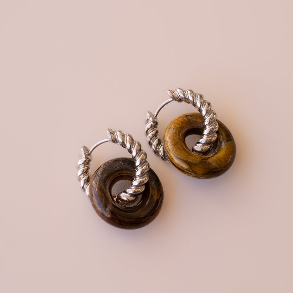 Arete Ojo de Tigre Big