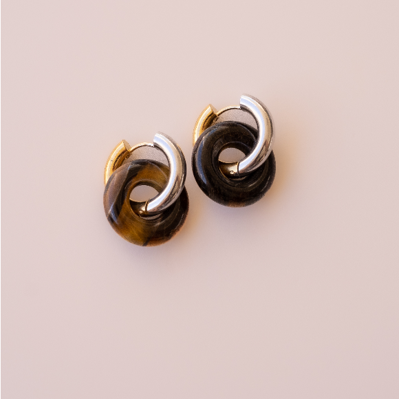 Arete Ojo de Tigre Big