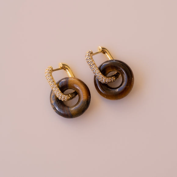 Arete Ojo de Tigre Big