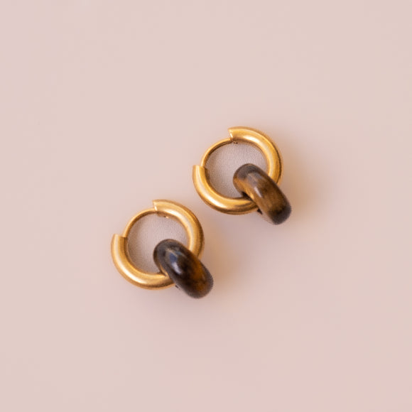 Arete Ojo de Tigre Mini