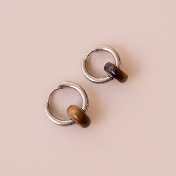 Arete Ojo de Tigre Mini