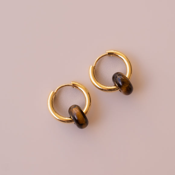Arete Ojo de Tigre Mini