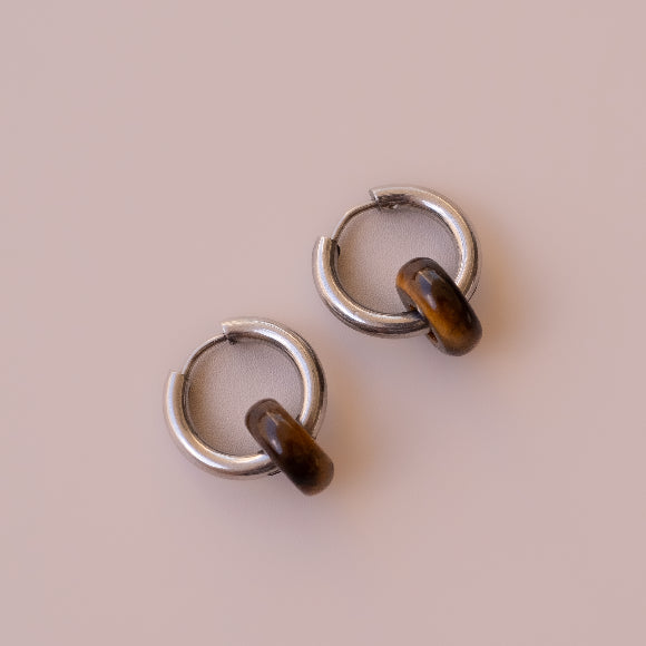Arete Ojo de Tigre Mini