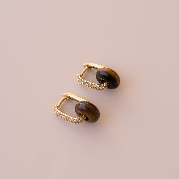 Arete Ojo de Tigre Mini
