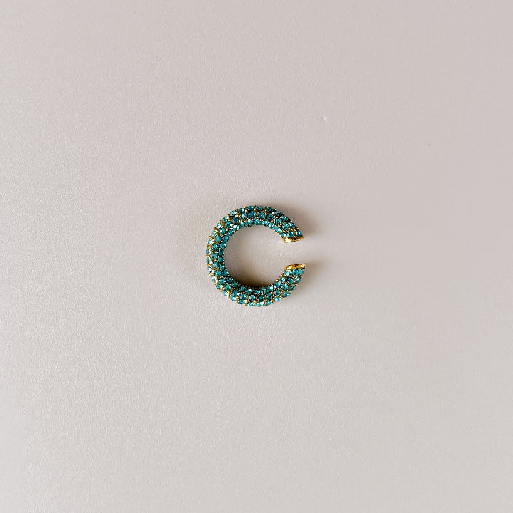 Earcuff Brillos Turquesa