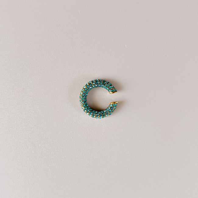 Earcuff Brillos Turquesa