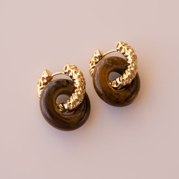 Arete Ojo de Tigre Big