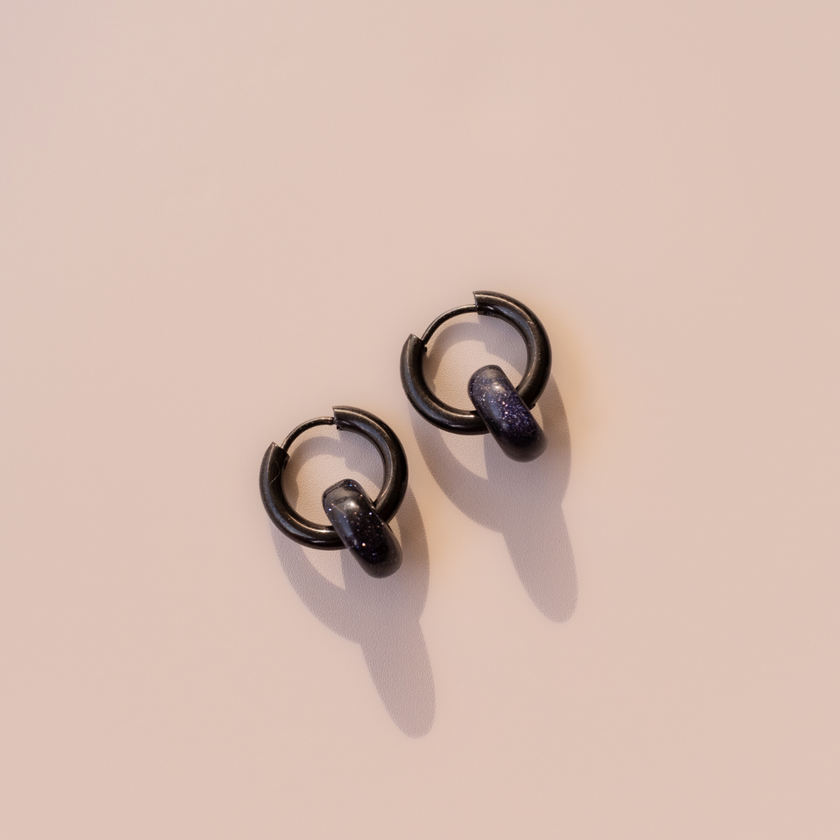 Arete Aventurina Azul Mini