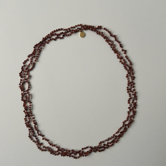 Collar Constelaciones Cristales Guinda