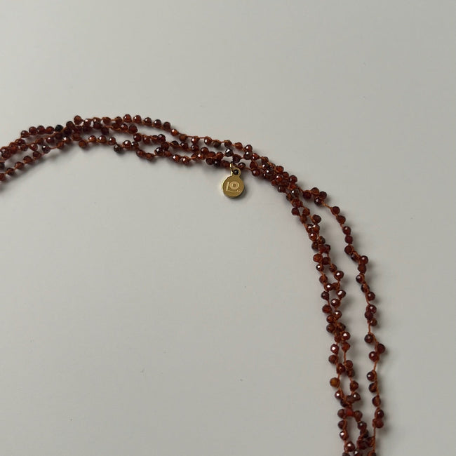 Collar Constelaciones Cristales Guinda