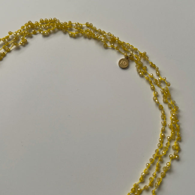 Collar Constelaciones Cristales Amarillos