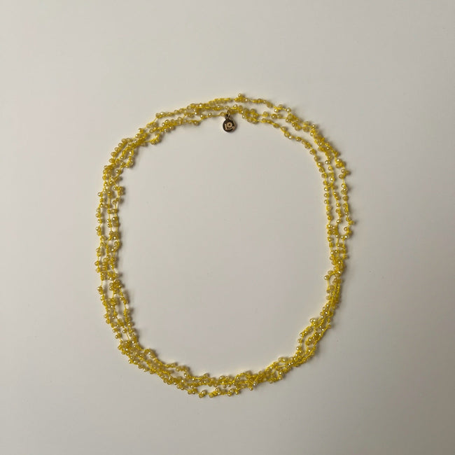 Collar Constelaciones Cristales Amarillos