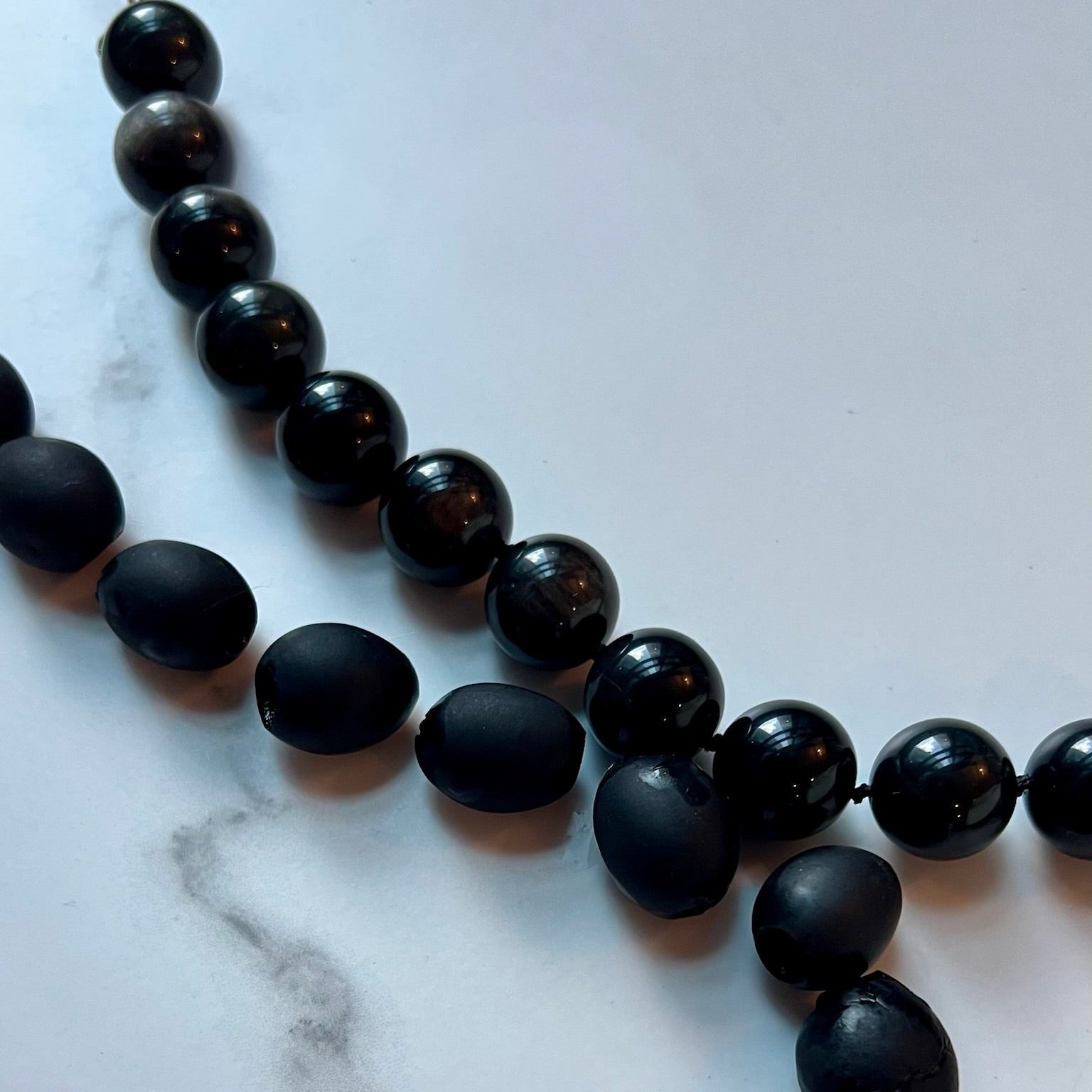 Drop 01. Obsidiana Plata 18 mm