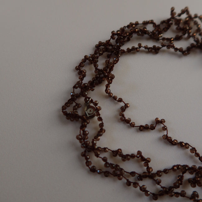 Collar Constelaciones Cristales Café