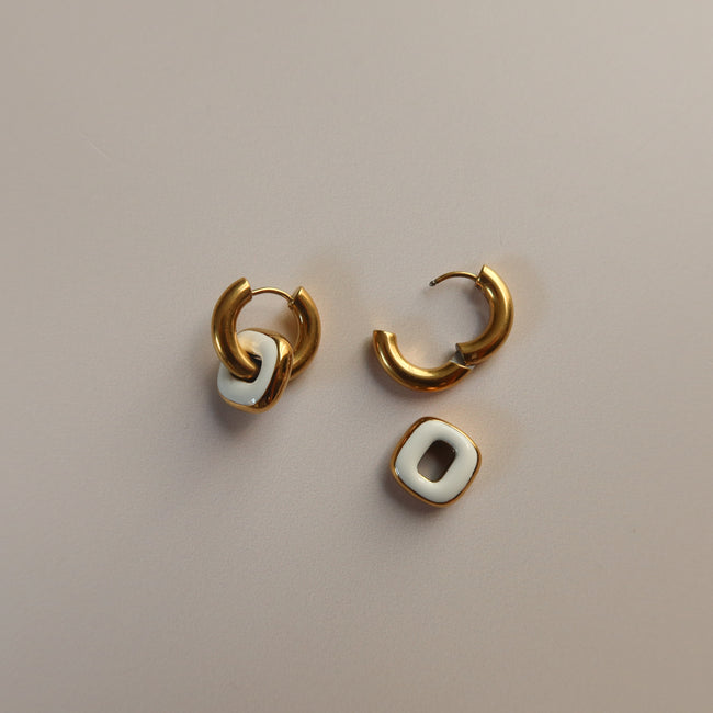 Aretes Morgana Blanco