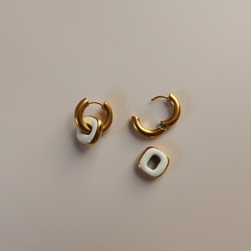 Aretes Morgana Blanco