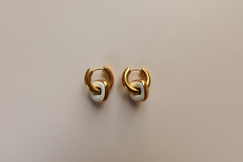 Aretes Morgana Blanco