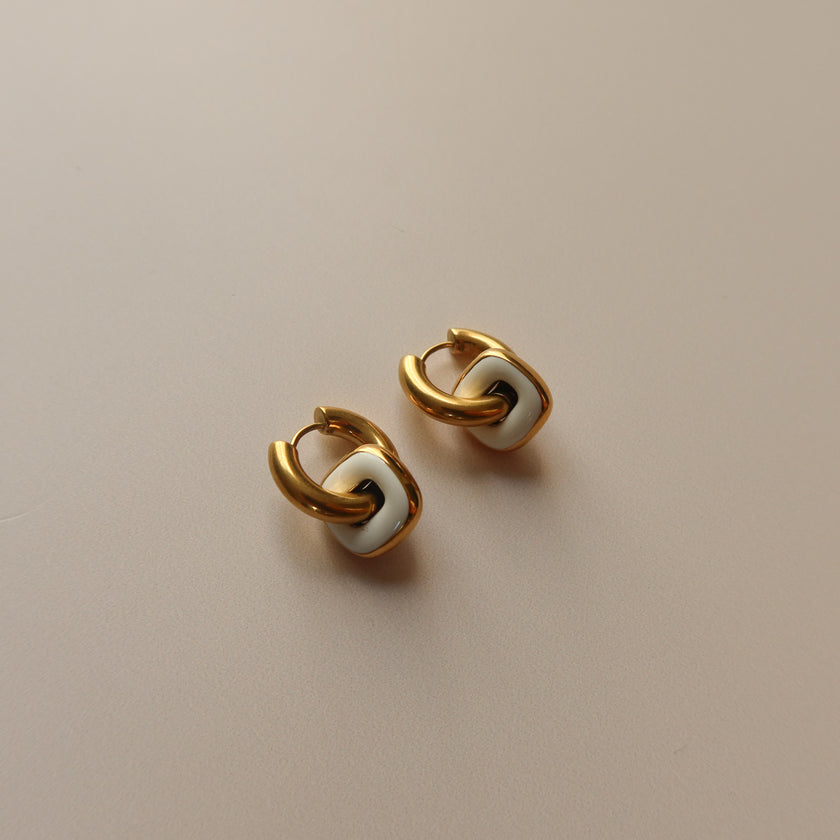 Aretes Morgana Blanco