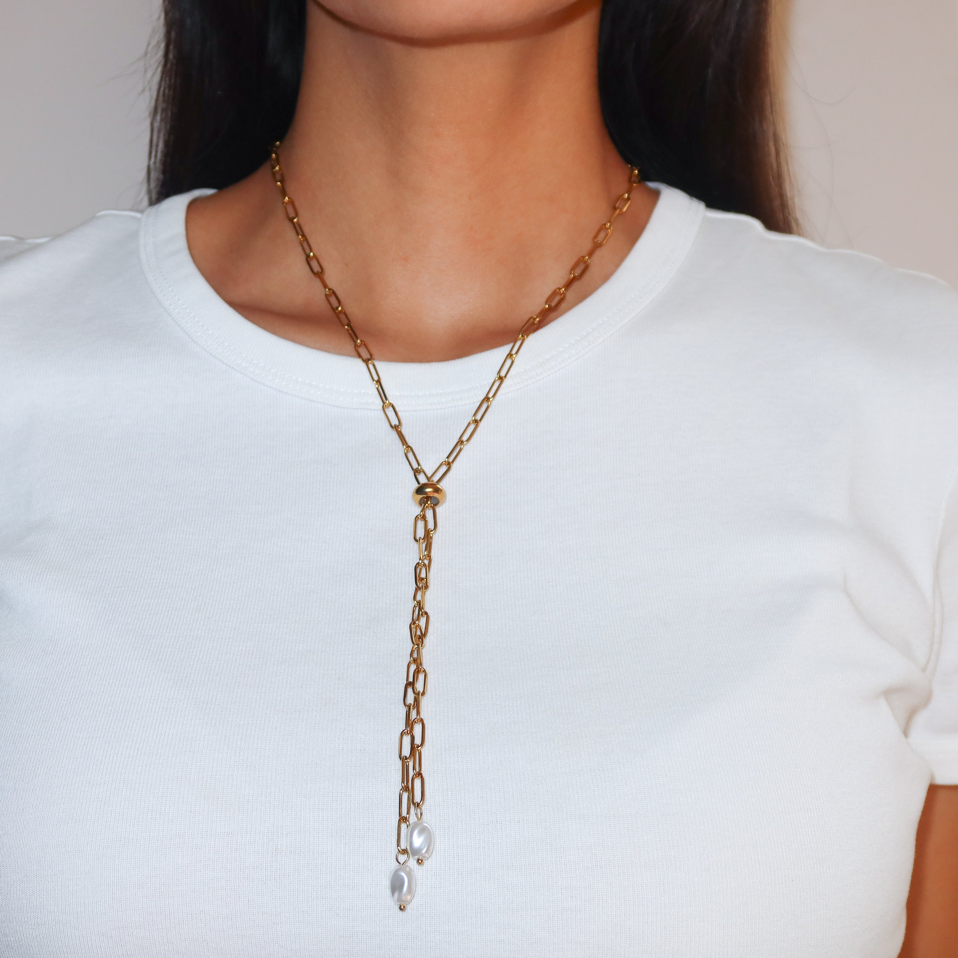 Corbatero Perlas Ajustable