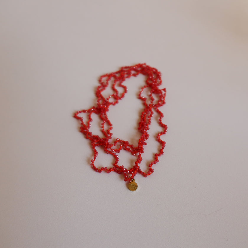Collar Constelaciones Cuarzo Cherry