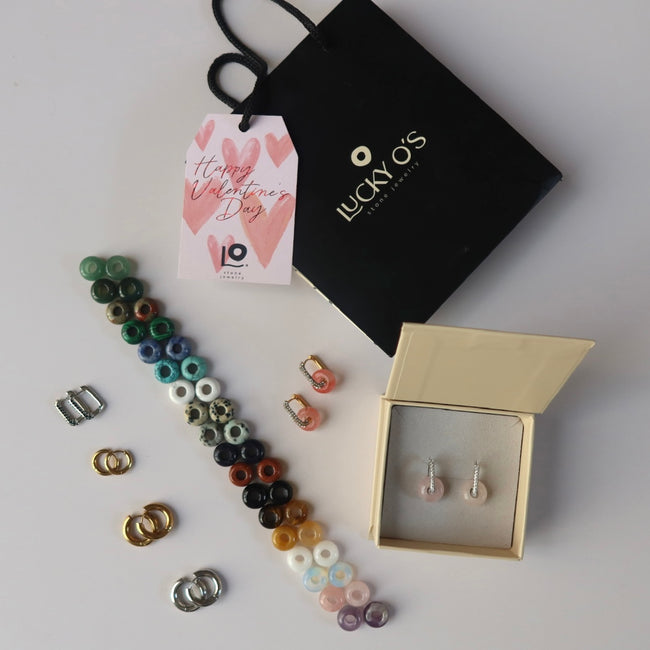 FULL LUCKY: SET PULSERAS + ARETES MINI DE CUARZO