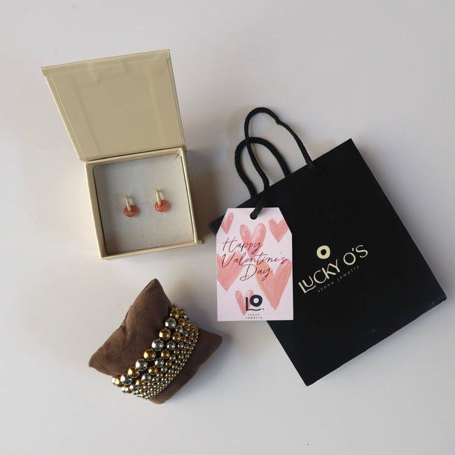 FULL LUCKY: SET PULSERAS + ARETES MINI DE CUARZO