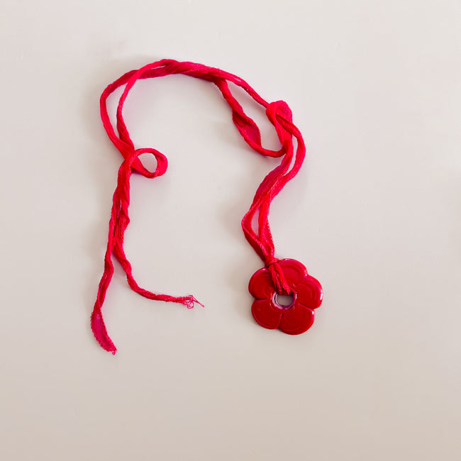 Collar Lule Silk Rojo
