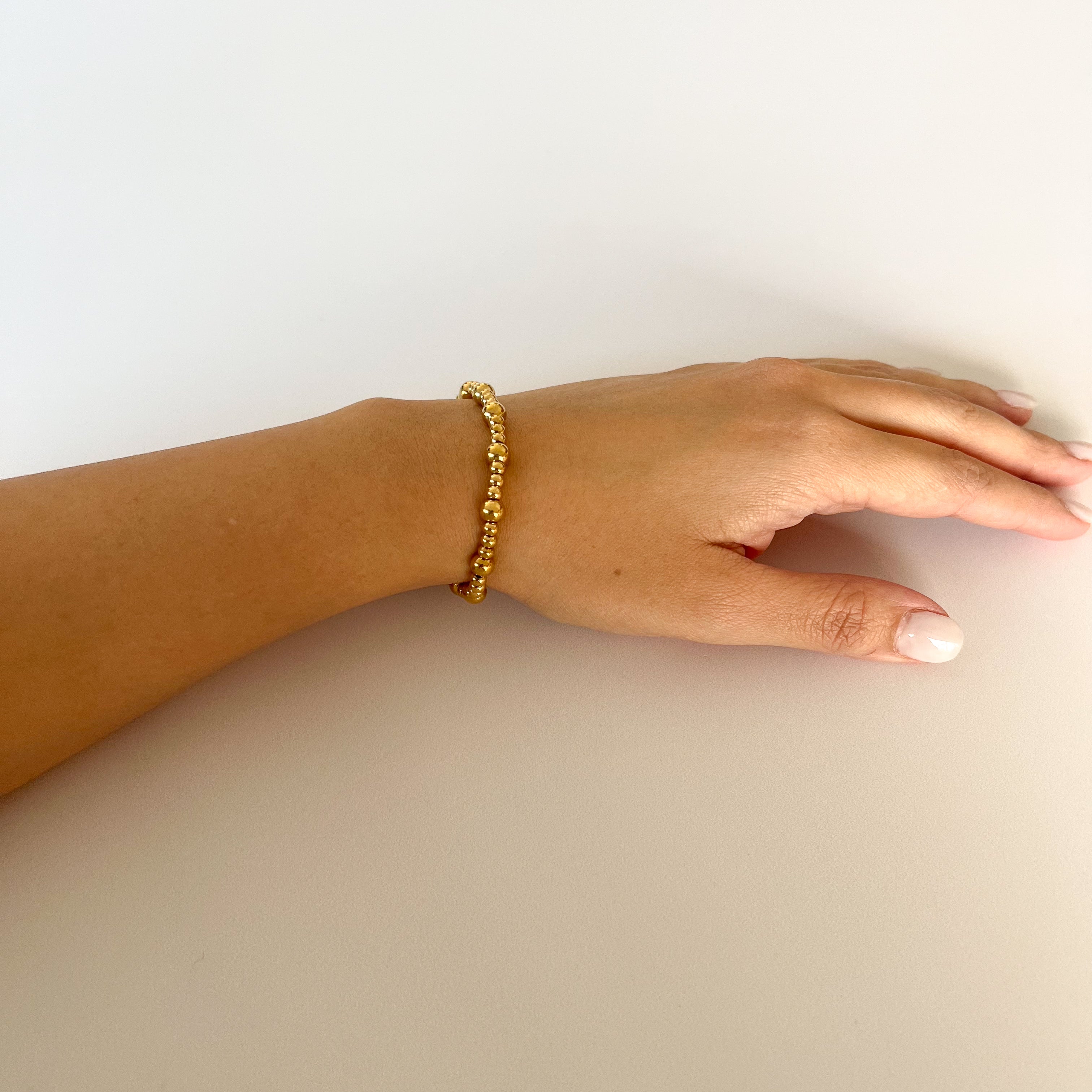 Pulsera Balin Irregular Dorada
