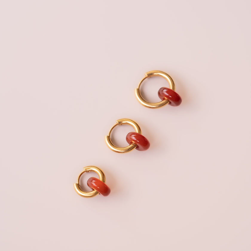 Arete Cornalina Mini