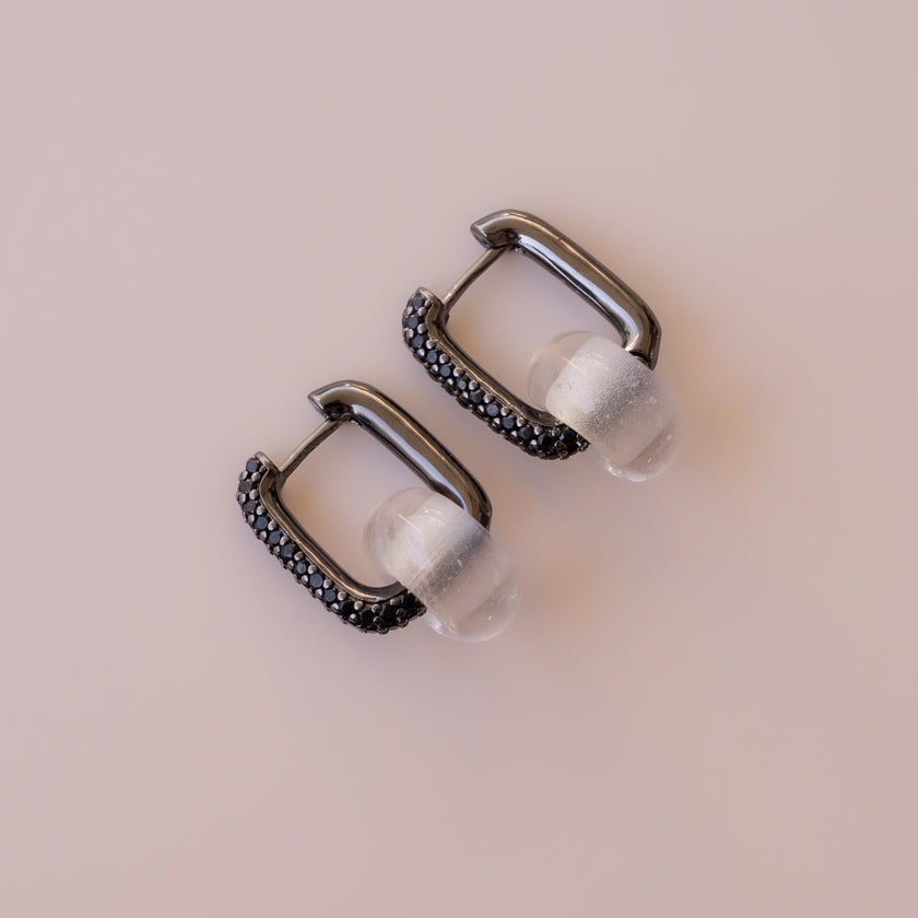 Arete Cuarzo Blanco Medi