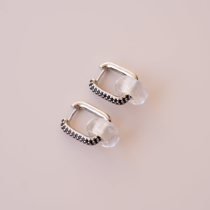 Arete Cuarzo Blanco Medi
