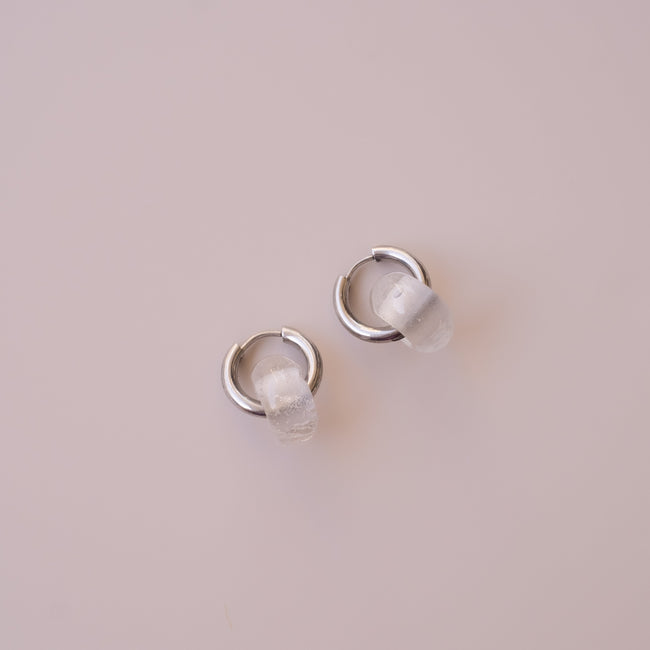 Arete Cuarzo Blanco Mini