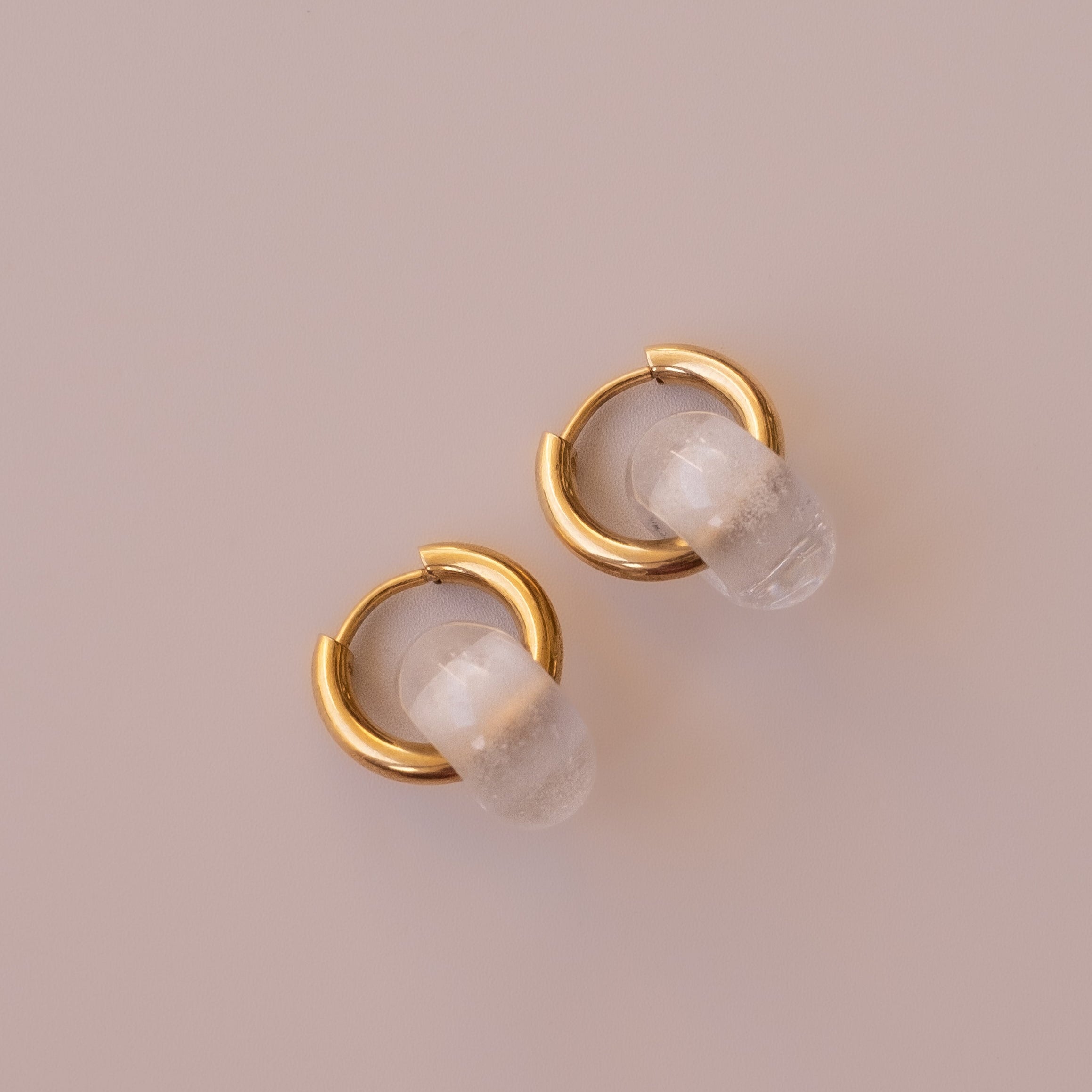 Arete Cuarzo Blanco Medi