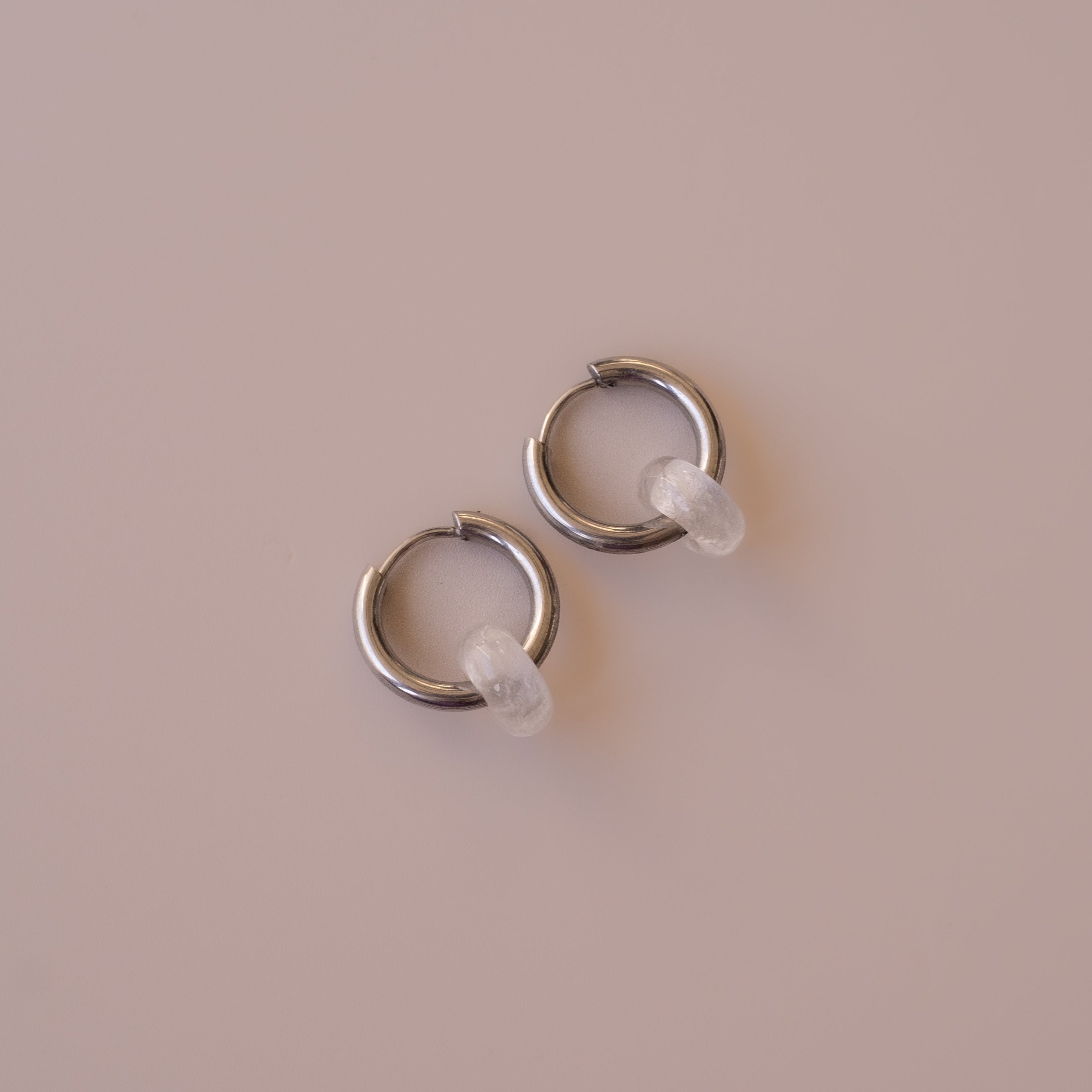 Arete Cuarzo Blanco Mini