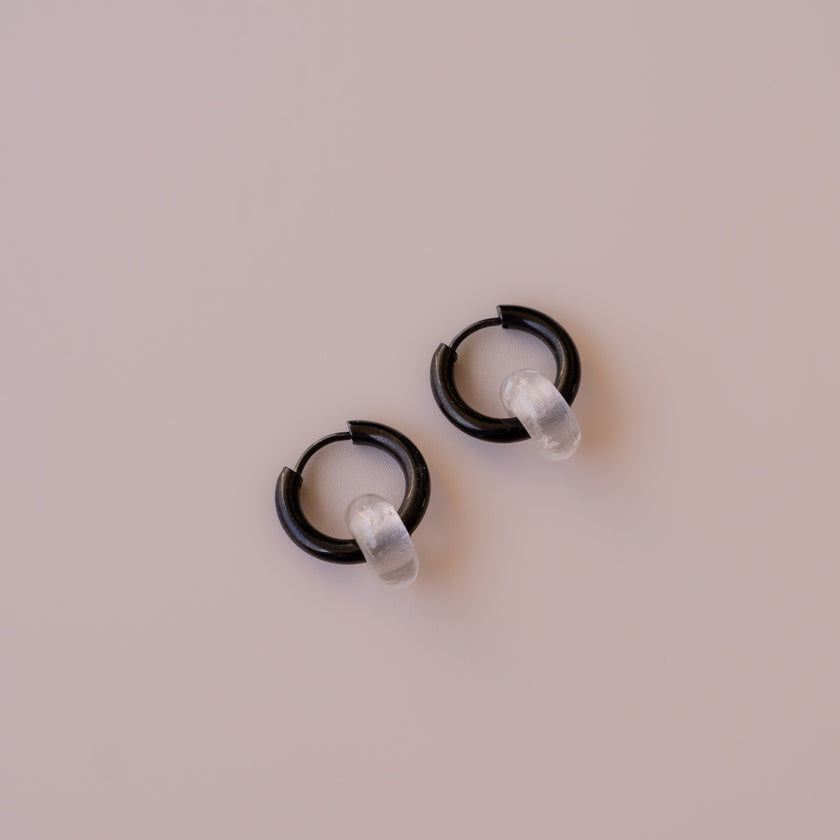 Arete Cuarzo Blanco Mini