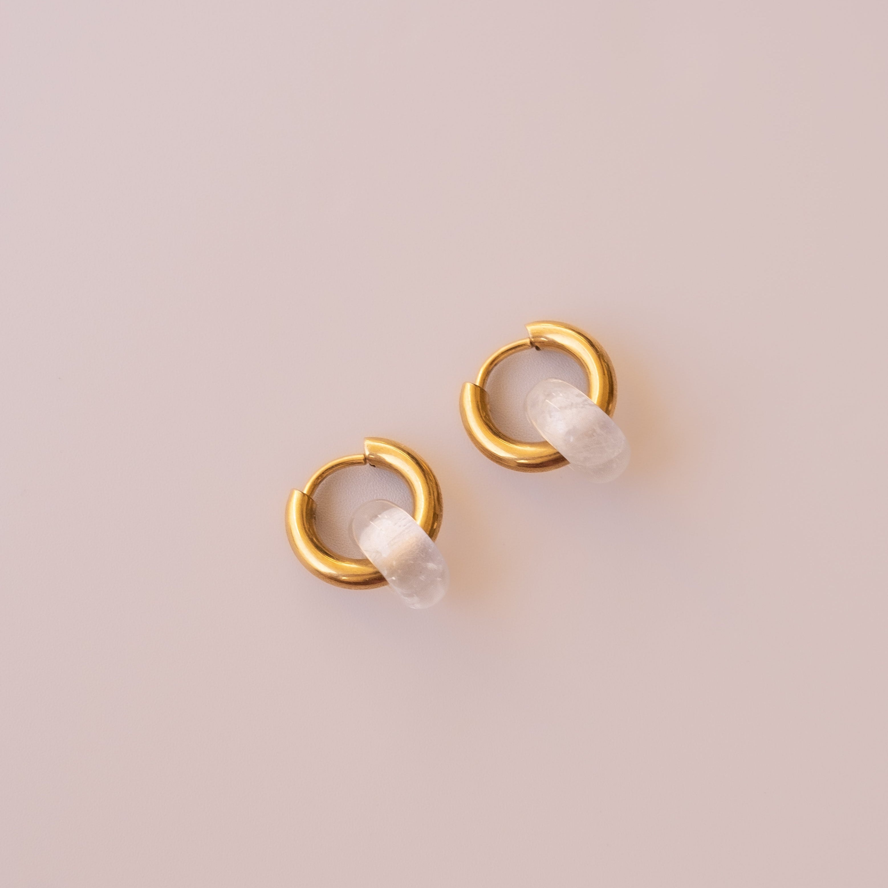 Arete Cuarzo Blanco Mini