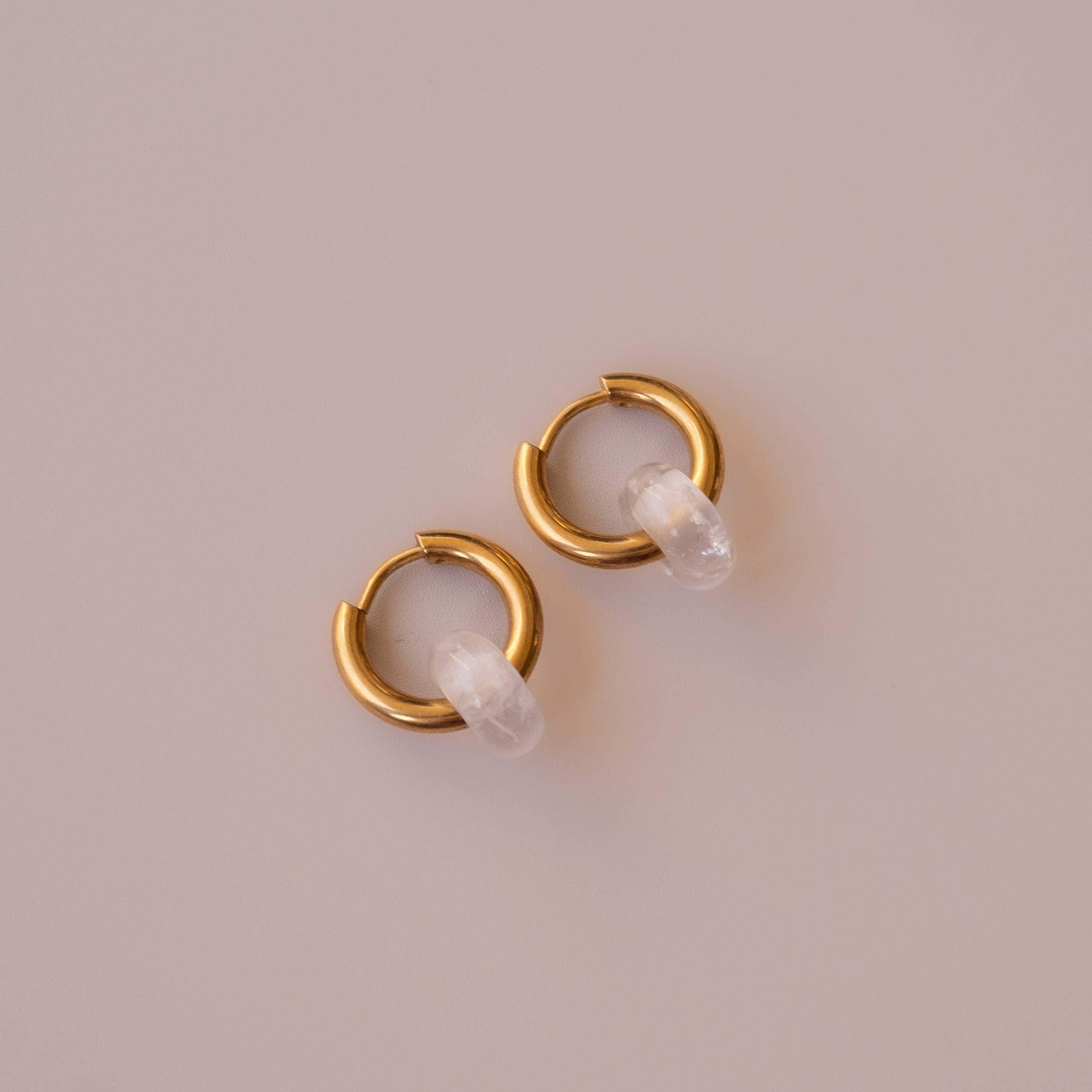 Arete Cuarzo Blanco Mini