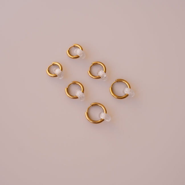 Arete Cuarzo Blanco Mini