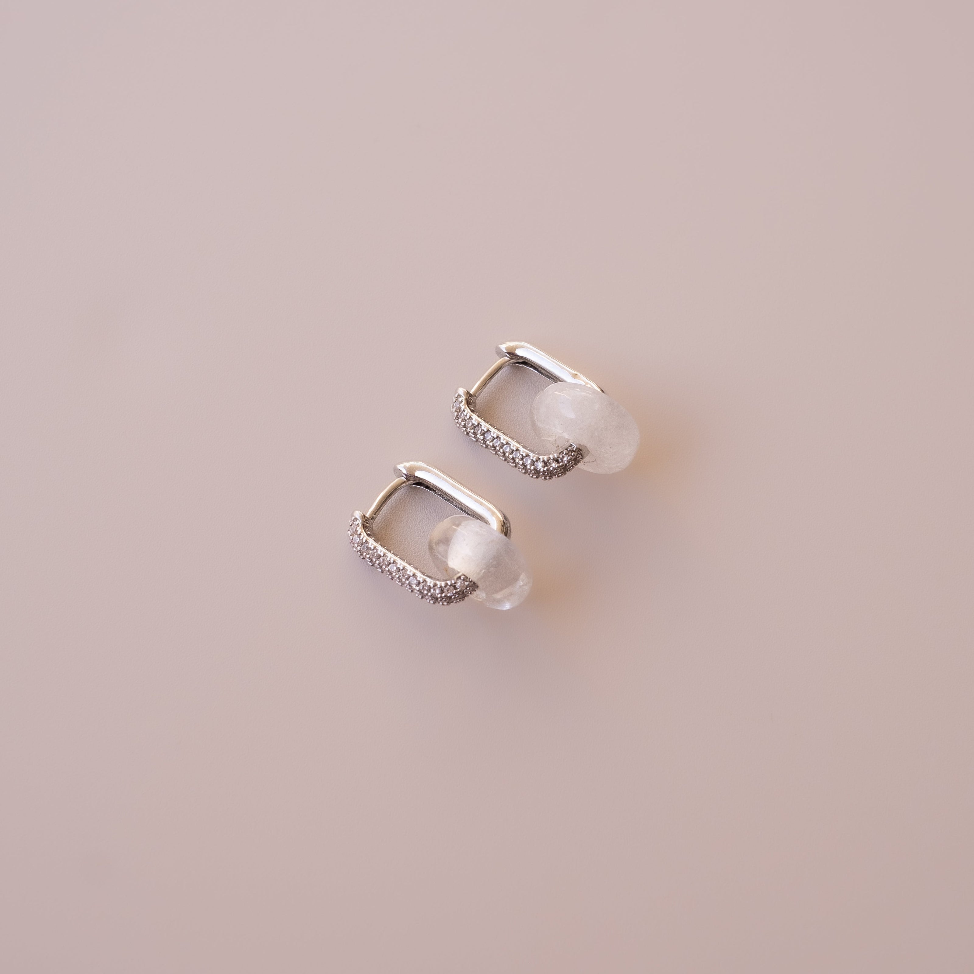 Arete Cuarzo Blanco Mini