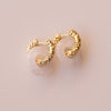 Arete Cuarzo Rosa Big